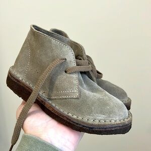 J.Crew Crewcuts Kids Suede MacAlister Boots Taupe Beige